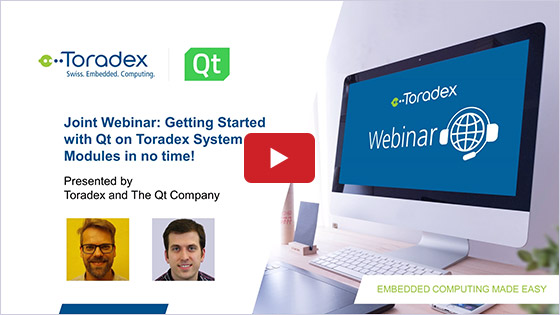 Getting Started with Qt on Toradex System on Modules in no time