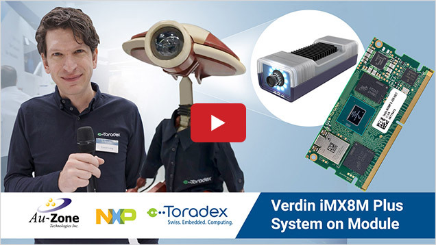 Edge AI, Machine Learning Head Pose Droid - Au-Zone Modular AI Vision Kit, NXP i.MX 8M Plus